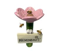 Drinking trough, flower-shaped water bowl, water point for butterflies, for beekeeping, birds, sticks and butterflies, outdoors, outdoors and outdoors
