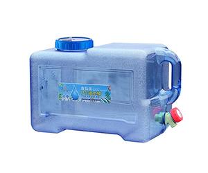 Drinking Water Container with Tap, 8L Portable Plas-tic Water Bucket with Handle, Water Bottle Carrier for Camping Outdoor Travel Van RV Home Emer-gency, Water Storage Tank, Water Dispenser Water Jug