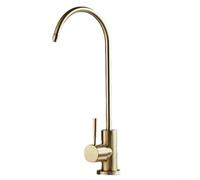 Drinking Water Filter Kitchen Tap Stainless Steel Modern Single Lever Home Water Filter 360° Swivel Reverse Osmosis Stainless Steel For Filtered Water In Kitchen,Gold