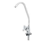 Drinking Water Filter Tap, 1/4'' Zinc Alloy Kitchen Faucet Tap Chrome Reverse Osmosis RO Drinking Water Filter Faucet Tap for Drinking Kitchen Sink Cooking