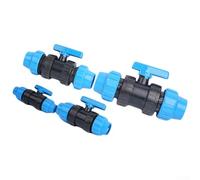 Drinking Water Grade Compression Joint for PE Pipes Using PP Body and Rubber Gasket for Garden and Farm Water Distribution (40mm x 40mm)