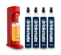 Drinkmate OmniFizz Sparkling Beverage Maker, Royal Red