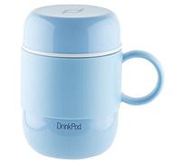 DrinkPod LGB-280B Vacuum Insulated Travel Mug, Stainless Steel, Blue, 280ml