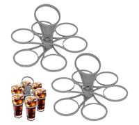 Drinks Carrier 2pcs 6-Cup Drinks Holder Holiday Portable Collapsible Cup Carrier Take-Out Coffee, Soft Drink, Pints, Beer for Festivals, Sport