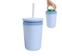 Drinks Cocktail Ice Bucket - Mini Silicone Cylinder Mould | Easy Press Release Cube Maker | Refrigerated Stainless Steel Core | Bourbon Soda Drink |