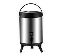 Drinks Cooler Dispenser, Water Dispenser with Tap and Folding Stand, Portable Drink Dispenser, Cooled Drink Container for Winter, Summer, Picnic, Camping
