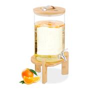 Drinks Dispenser Beverage Container Juice Jar Tap Glass Hot Drink Punch Holder