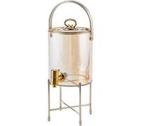 Drinks Dispenser Jar with Tap, Lemonade Dispenser with Stand, Leak Proof Drinks Dispenser for Wedding Reception Picnic Store