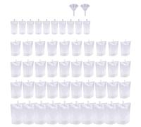Drinks Flasks,50 Pieces Reusable Drink Pouches Travel Drink Flasks Liquor Pouch with Spout and 2 Pieces Drink Flask Funnel for Picnic Camping Party Beverage Drinks,100/150/250/380/500 ml