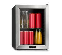 Drinks Fridge 23L Minibar Beverage Cooler Mini Fridge Beer Bar Glass Door Black [EEK: E]