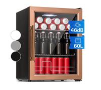 Beersafe XL refrigerator 60 litres 2 shelves double-isolated panorama glass door stainless steel