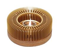 Drinks Heating Station - Gold Candle Tray, Wooden Base Cup Warmer for Cups and Pots, Stylish Tea Service Accessory, Decorative Holder | Convenient Solutions