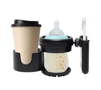 Drinks Holder For Stroler - 360-degree Rotatable Drinking Stand With Phone Holder For Walker, Non-Slip Stroller Bottle Stand | Fo Bike Scooters Shopping Carts Pram, 360-degree Rotatable Drinking StanN