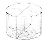 Drinks Packet Organizer | Drink Mix Packet Organizer | Clear Flavor Packet Holder | LazySusans 360-Degree Rotating Storage Fit Divided Drinks Mix Rotating Holder for Food Drawers, Counter Top