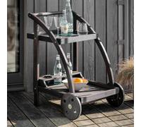 Drinks Trolley: Volos Drinks Trolley, Black Acacia Woo