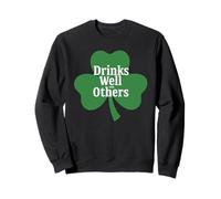 Drinks well with others St Patricks Day Irish Drinking Sweatshirt