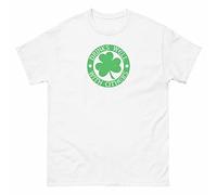 Drinks Well with Others St. Patrick's Day Short Sleeved White Yellow Black Red Mens Women T Shirt 100% Cotton77624(XX-Large)
