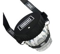 DrinkSafe I Cup Holder, Neck Warmer Protector Reusable Glass, Anti-Spill for Parties and Festivals Safely, Black