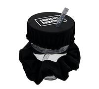 DrinkSafe I The Anti-Drug Scrunchie Protects Glass Reusable Whenever You Want, Anti-Spill for Parties and Festivals Safely I Black