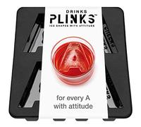 DrinksPlinks Letter A Ice Cube Tray - Customized Silicone Large Bourbon Ice Cube Molds - Personalized Monogram Large Ice Molds for Cocktails & Whiskey - Initial Drinks - Aperol Spritz Customized Gift