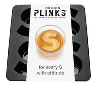 DrinksPlinks Letter S Ice Cube Mold - Custom Silicone Whiskey Ice Cubes Mold - Personalized Monogram S Large Tray for Cocktails & Initials Drinks - Big Bourbon Ice Cube Molds - Fun Customized Gifts