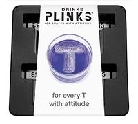 DRINKSPLINKS Letter T Ice Cube Mold: Customized Monogram Gifts. Personalized Bourbon Ice Cube Molds with Initials. Large Monogrammed Silicone Trays. Fun, Unique Cocktail Accessories for Men and Women