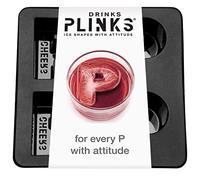 DRINKSPLINKS P Silicone Ice Cube Tray - Ice Cube Mould Trays Shaped Like The Initial Letter P for Cocktail Bourbon Spirits Juice Drinks - Novelty Bar Accessory - Baking Craft Resin Candle Mould