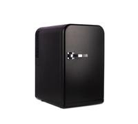 Drinkstuff 15L Mini Fridge - AC+DC Home & Car Power, 16-Can Portable Table Top Cooler & Warmer for Drinks, Snacks, Skincare & Beauty - Compact Bedroom & Office Fridge - Black
