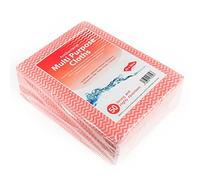 Drinkstuff Antibacterial Cloths Red, CAW-111R, Pack of 50
