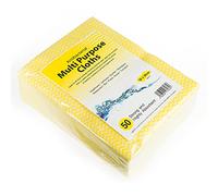 Drinkstuff Antibacterial Cloths Yellow, CAW-111Y, Pack of 50