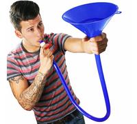 Drinkstuff Beer Bong Funnel with Valve - 2.5 Pint Drinking Funnel, Flex-Hose Tube, Start/Stop Flow Control, Easy-Clean Party for Festivals, House Parties & Games