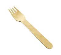 drinkstuff Biodegradable Tableware: Wooden Forks Pk 100