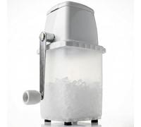 Drinkstuff Manual Ice Crusher - Hand Crank Ice Maker Machine with Stainless Steel Blades, Snow Cone, Slushie, Smoothie & Cocktail Crusher for Home Bar - Durable, Easy to Use