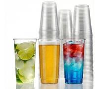 Disposable Slim Jim Highball Glasses 12.5oz / 355ml - Set of 30 - Plastic Hiball Tumblers
