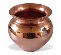 Drinkware Accessories Handmade Copper Lota Kalash, Diameter 12.5 cms