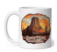 Drinkware Devils Tower National Monument Wyoming 330Ml Cup Ceramic Classic Mugs for Restaurant Men Women