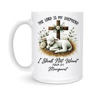 Drinkware The Lord is My Shepherd 330Ml Tea Mug Classic with Handle Mug for Men Cappuccino Hot Chocolate