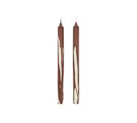 Drip Candle Set of 2 Dark Chocolate