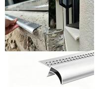 Drip Cap Paintable Window Sill Water Barrier Drip Edge, 1 2 3 4 5 6 8 9 m Thicken Roof Rain Diverter, Metal Drip Cap for Protect Home from Moisture(7.45m(24.4ft))