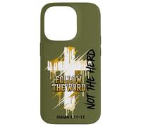 Drip Cross Follow the Word Not the Herd Christian Isaiah Case for iPhone 14 Pro
