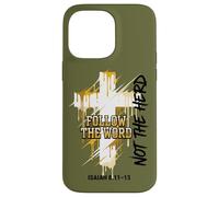 Drip Cross Follow the Word Not the Herd Christian Isaiah Case for iPhone 14 Pro Max