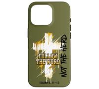 Drip Cross Follow the Word Not the Herd Christian Isaiah Case for iPhone 16 Pro