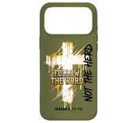Drip Cross Follow the Word Not the Herd Christian Isaiah Case for iPhone 17 Pro Max