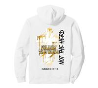 Drip Cross Follow the Word Not the Herd Christian Isaiah Pullover Hoodie