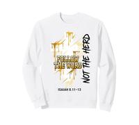 Drip Cross Follow the Word Not the Herd Christian Isaiah Sweatshirt