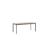 Drip HW116 Dining Table L193 Black/Clear Lacquered Oak
