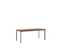 Drip HW116 Dining Table L193 Black/Lacquered Walnut