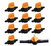 Drip Irrigation Connectors - Drip Irrigation Tubing Valves - Water Control Equipment Gadgets Parts for Indoor Garden Home Greenhouse Garage Backyard Yard