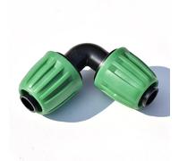 Drip Irrigation Elbow Corner 90 Fittings Connectors For 1/2 inch Irrigation Tubing, Locking Caps Barbed Fittings, Fit OD 0.60"- OD 0.65" PE Pipe For Garden Irrigation System-12 Pcs/pack