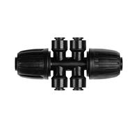 Drip Irrigation Fitting - Drip Line Adapter - Water Hose Splitter | Anti-Drop Dripp Line Splitter Connector, PE Water Distribution Adapter for Garden Lawn Greenhouse Flower Bed Farm Backyard